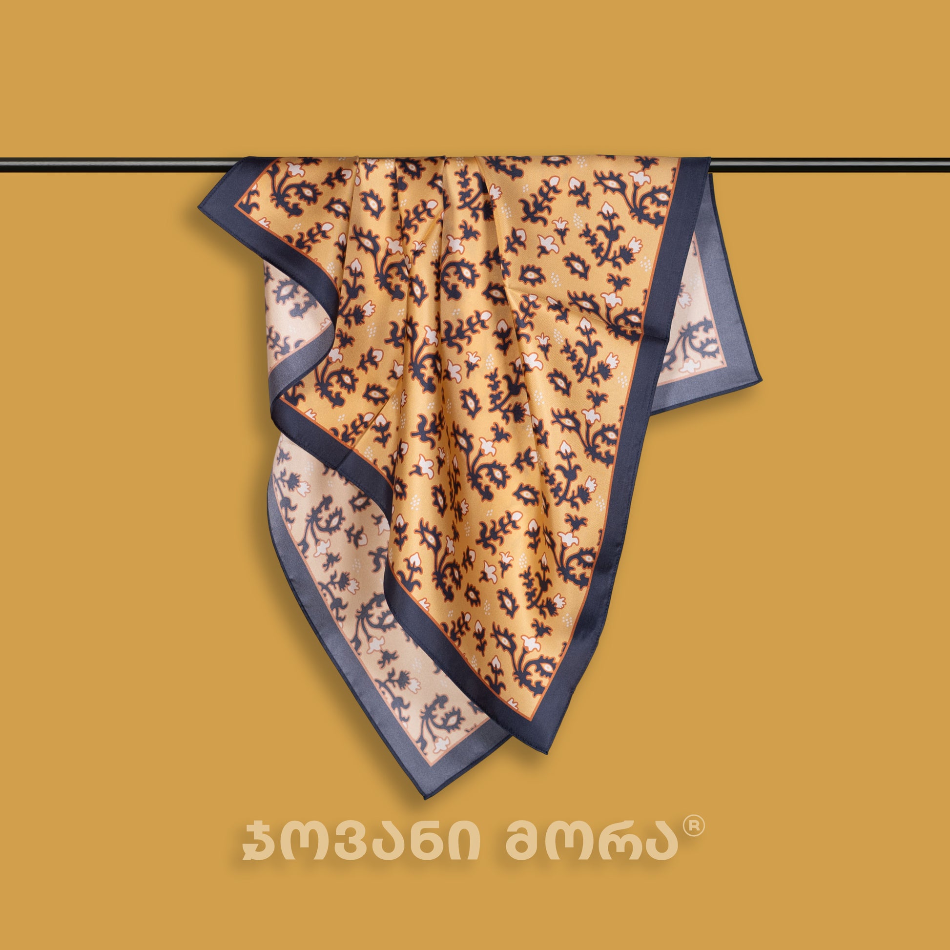 Giovanni Morra apparel featuring the 17th-century Otia Dadiani royal motif from the Palace of Arts collection.